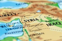 Map of Syria.