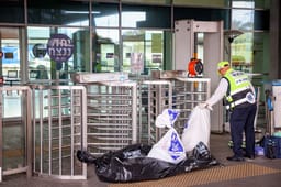 Israeli security forces at the scene of a terror attack in Haifa, March 3, 2025. 