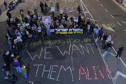 Protest for the hostages.