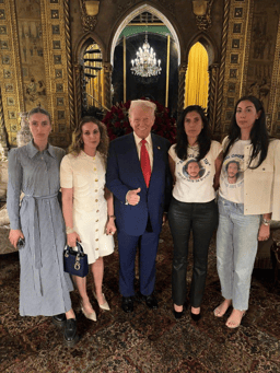 Donald Trump with hostages