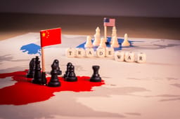 USA and China in a trade war