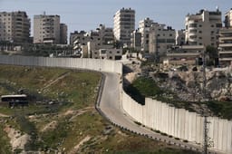 Shuafat refugee camp near French Hill