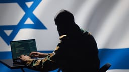 Israeli secret intelligence. Illustration.