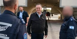 Defense Minister Israel Katz at an Air Force base