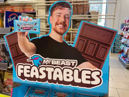  Mr. Beast feastables candy bars at 7-11 convenience store 