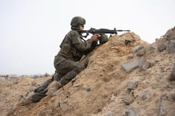 IDF soldier operating in Rafah