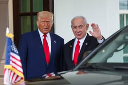 Trump meeting Netanyahu at the White House