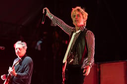 Green Day performing at a concert