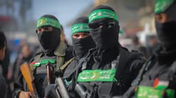 Hamas militants in Gaza