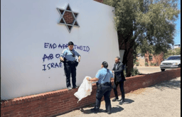 Tucson synagogue with antisemitic graffiti