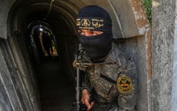 Hamas terrorists in Gaza tunnels