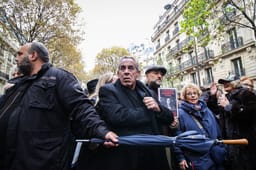 Thierry Ardisson at a march against anti-Semitism