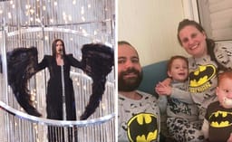 Yuval Raphael in outfit similar to Batman character the Bibas family loved