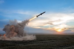 Missile. Illustration.