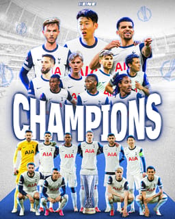 Tottenham Spurs celebrating in a happier time.