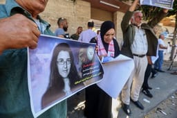 Protest regarding kidnapped Elizabeth Tsurkov