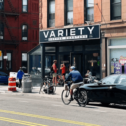 the cafe in Brooklyn