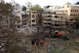 Damage from Iran's missiles