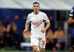  Oscar Gloukh of Salzburg in action during the UEFA Champions League 
