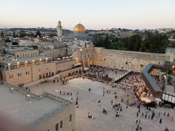 The Western Wall seen from the rooftop of Aish Hatorah, July 2025