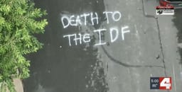 “Death to IDF” Graffiti