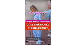 Code Pinks' horrific protest outside Holocaust Museum