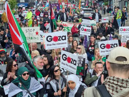 Pro-palestine protest in Scotland, October 7, 2025