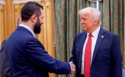 Trump and Al-Sharaa meeting at the White House