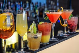 Drinking alcoholic drinks