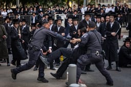 Haredim protest against the draft, November 12th, 2025