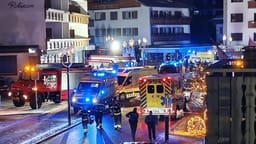 The chaos outside the bar.