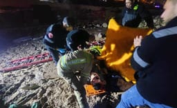 Search and rescue teams rescuing the teen from quicksand outside Jerusalem