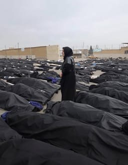 Body bags of Iranian protesters, January 2026