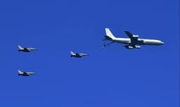 Refuelling fleet from the U.S. lands in Israel