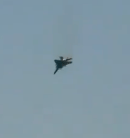 F-15 just before it crashes