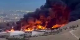 Iran's oil goes up in flames