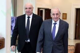 Aoun meets with Nebih Berri