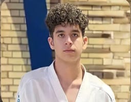 21-year-old karate champion Sasan Azadvar