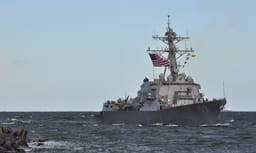 US warship