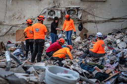 Home Front Command in Haifa after missile attack