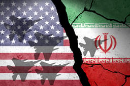 US vs Iran, war concept