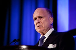 World Jewish Congress chairman Ronald S. Lauder speaks at a gala dinner at New York’s Waldorf Astoria on November 9, 2015. 