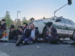Protest of extreme Peleg Yerushalmi demonstrating