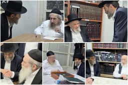 Gafni with members of the Moetzes Gedolei Hatorah