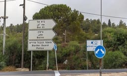 Sign pointing to Beit El