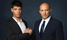 Shalev with party leader Bennett.