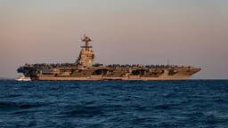American warship