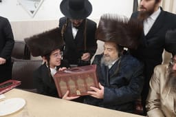 Breslov  Rabbi Shechter Celebrates Grandson's Bar Mitzvah 