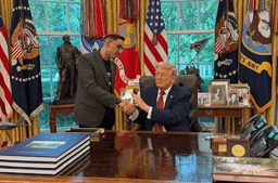 Braslavski with the President.