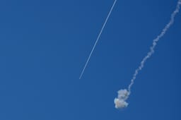 Iron dome intercepts missile from Lebanon over Northern israel